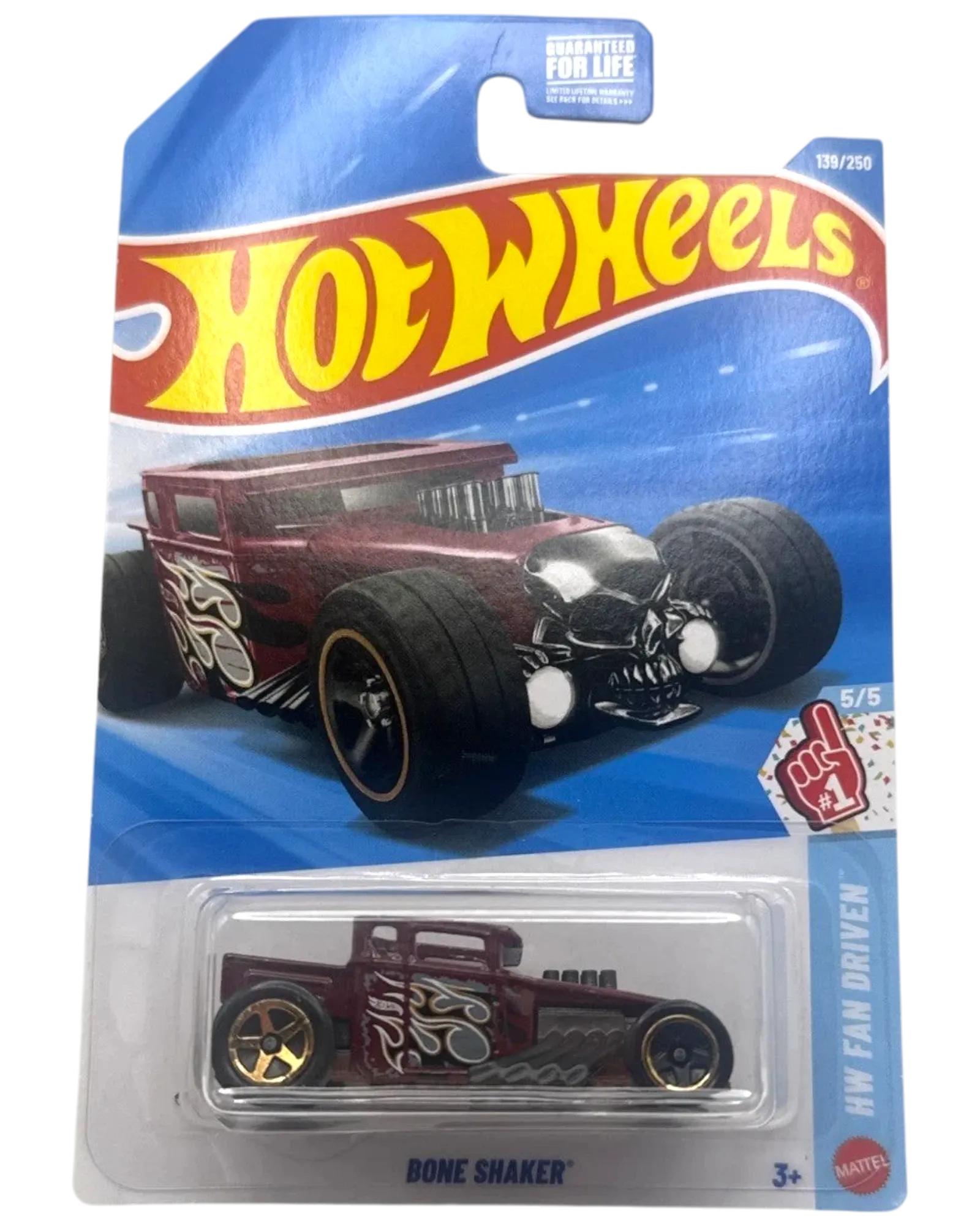 Hot Wheels Red Bone Shaker 1:64 Die-Cast HW Fan Driven #5/5 #138/250