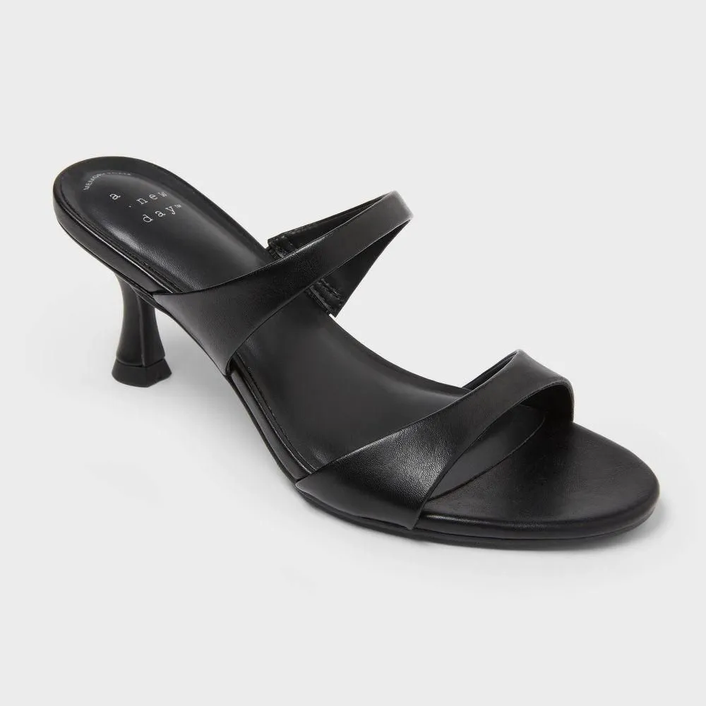 New without Tags - Size: 8 - Women’s Paige Heels with Memory Foam Insole - A New Day Black