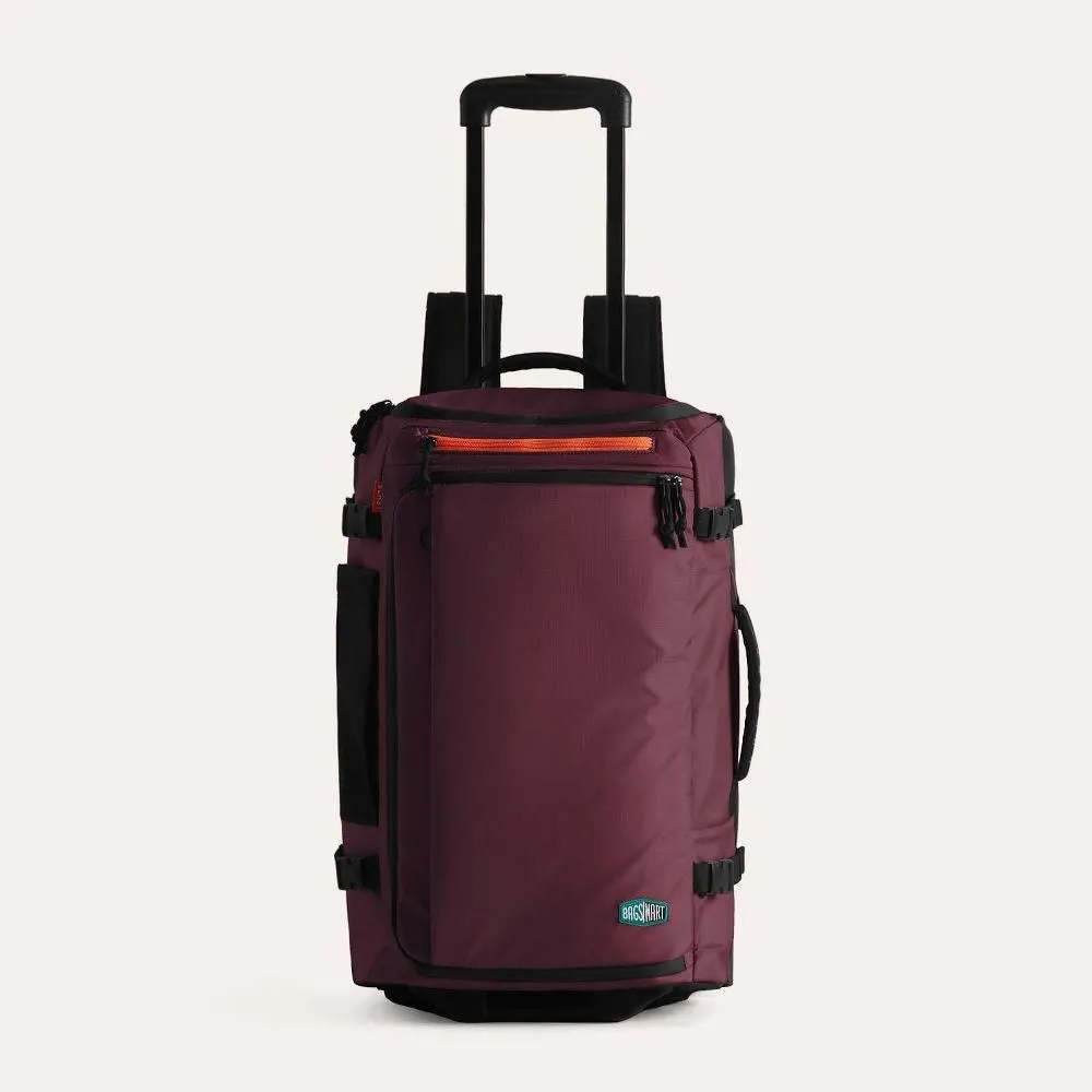 New Without Tags - Bagsmart Blast 43L Roller Travel Backpack - Red Currant