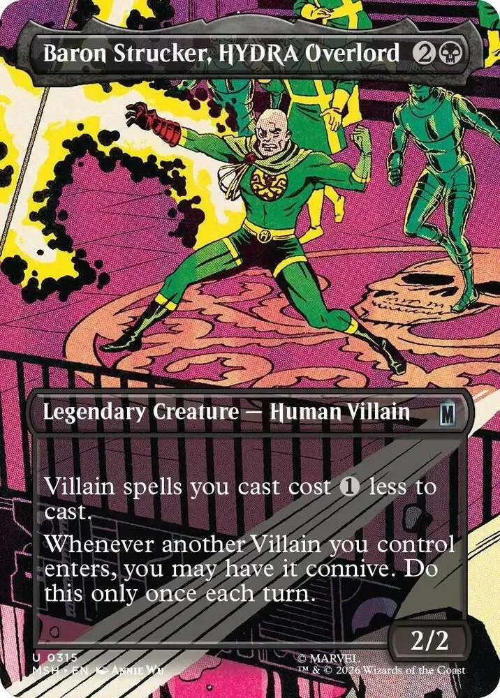 Baron Strucker, HYDRA Overlord (Borderless) - Marvel Super Heroes (MSH)