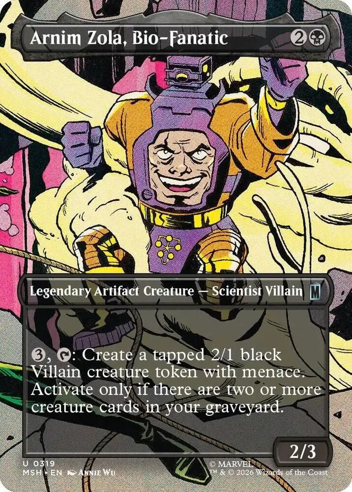 Arnim Zola, Bio-Fanatic (Borderless) - Marvel Super Heroes (MSH)