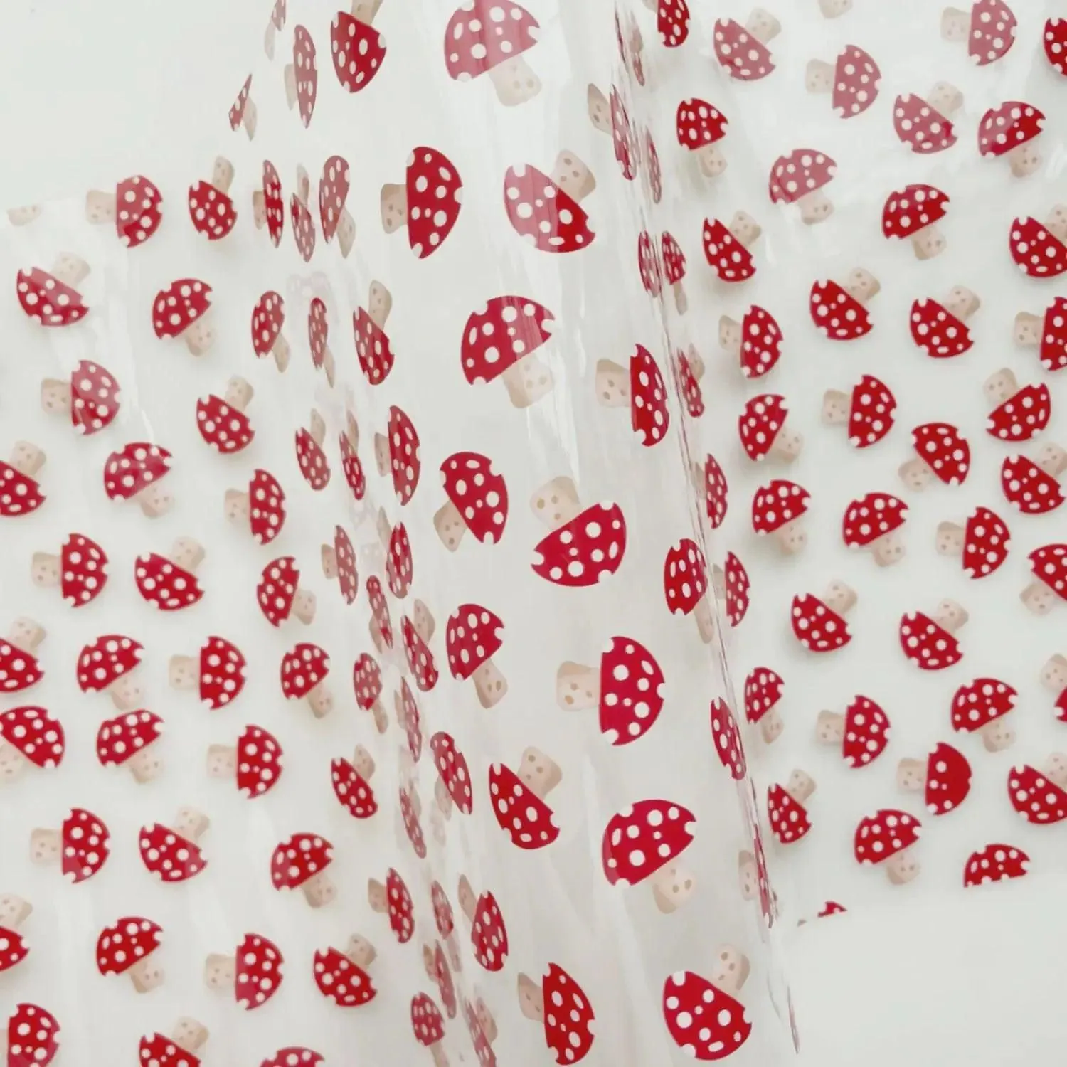 Mushrooms Clear Vinyl TPU Roll