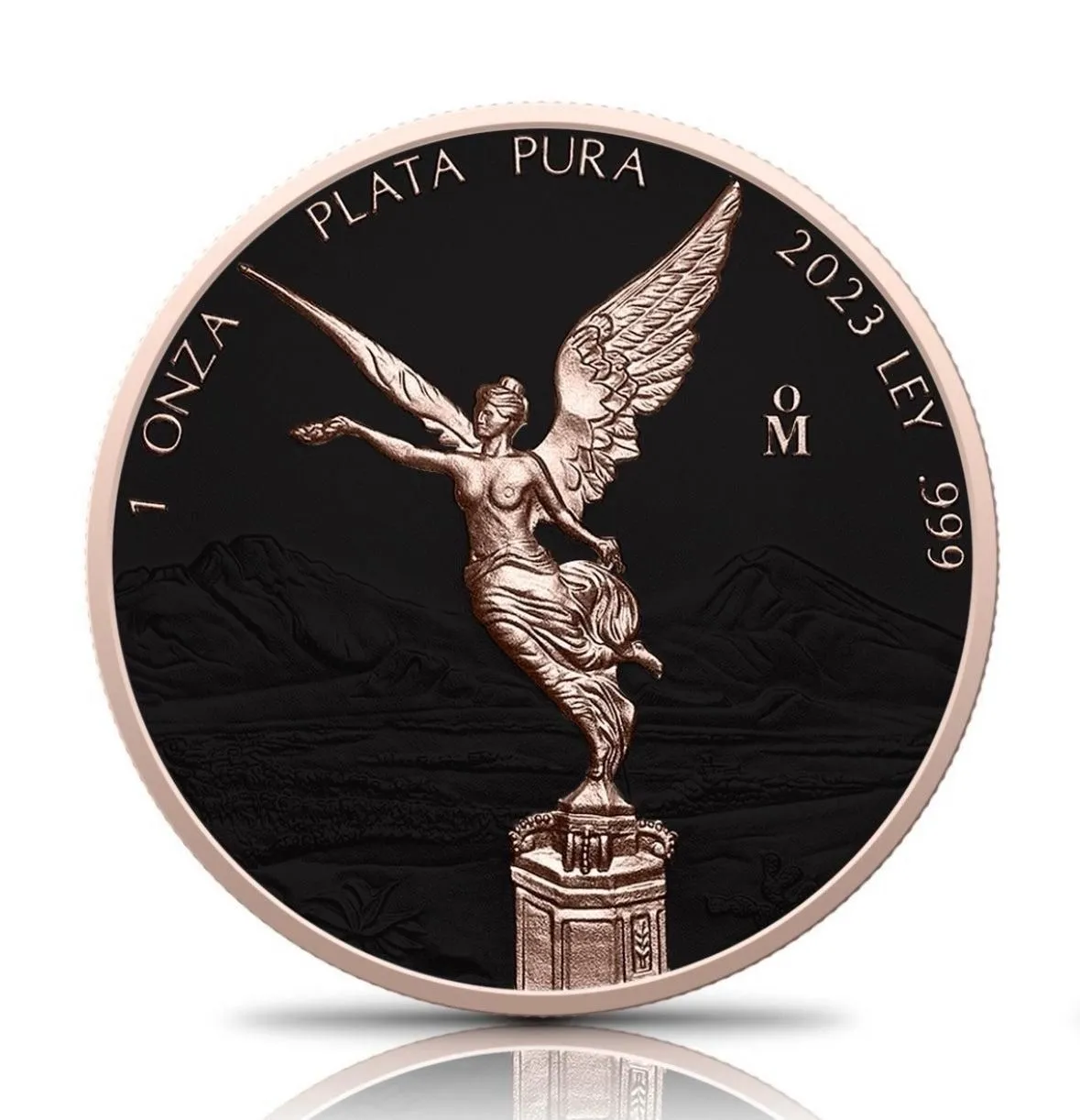 In Stock! 2023 Mexico Libertad Rose Gold Halo Edition 1 oz Silver Coin (5/1)