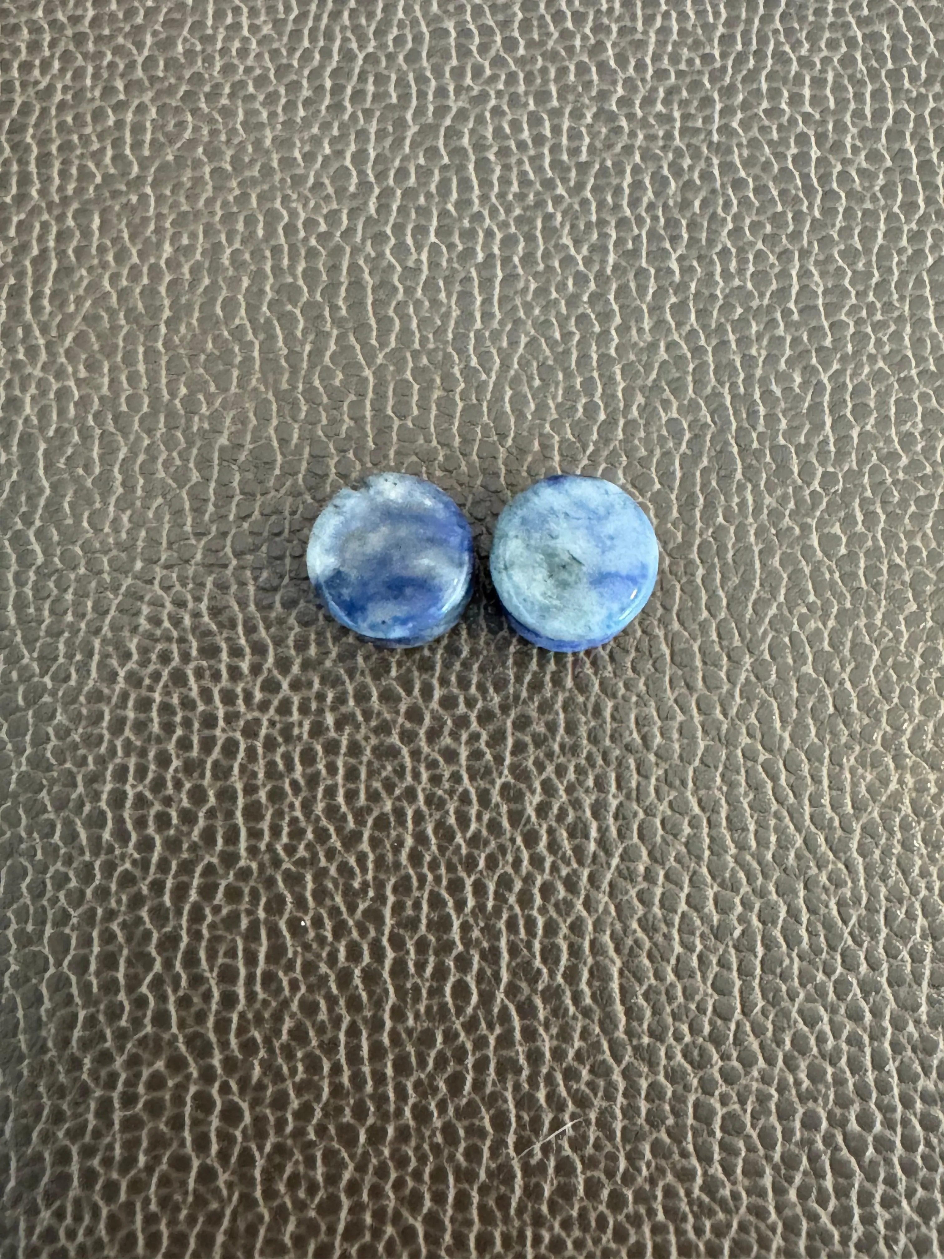 Blue Spot Jasper Crystal Ear Gauges-Curated