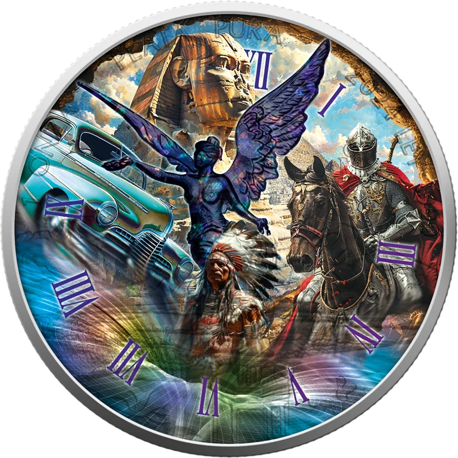 In Stock! 2024 Mexico Libertad Time Travel Past Edition 1 oz Silver Coin (500 Mintage)