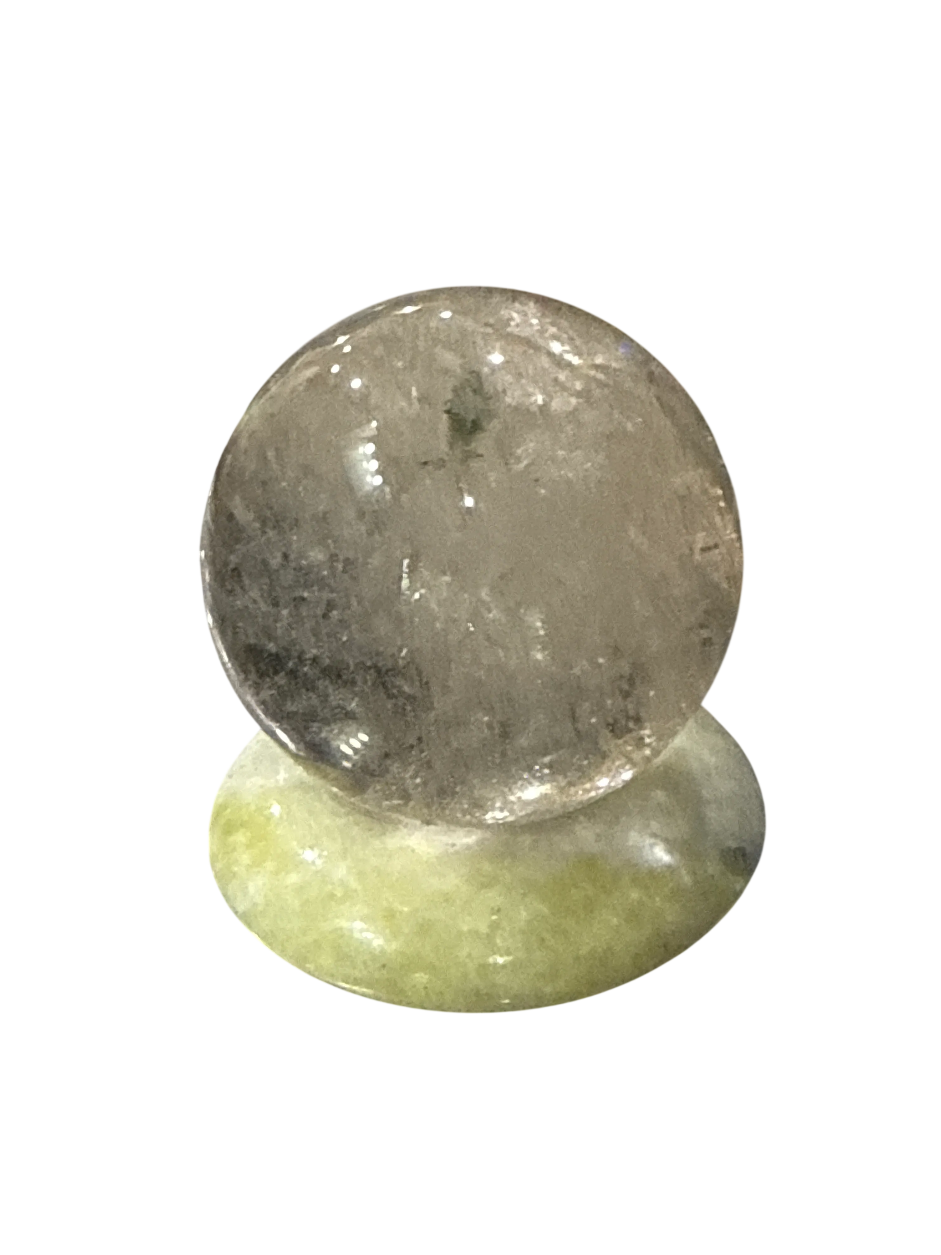 zExclusive Clear Quartz zExclusive Garden Quartz Sphere ~2 in — Collector Grade Mineral SpecimenSphere Iron Oxide Inclusions — Collector Grade Mineral Specimen Verified Natural