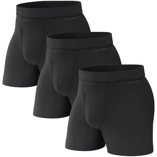 Pair of Thieves Men Quick Dry Boxer Briefs | Underwear for Men | 3 Pack | Large