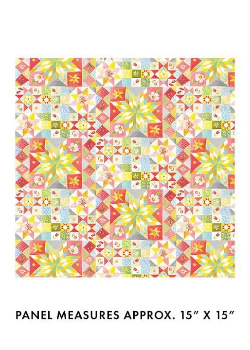 A Prairie Heart Heirloom Quilt Multi Katie Daisy Benartex 1663699B Half Yard
