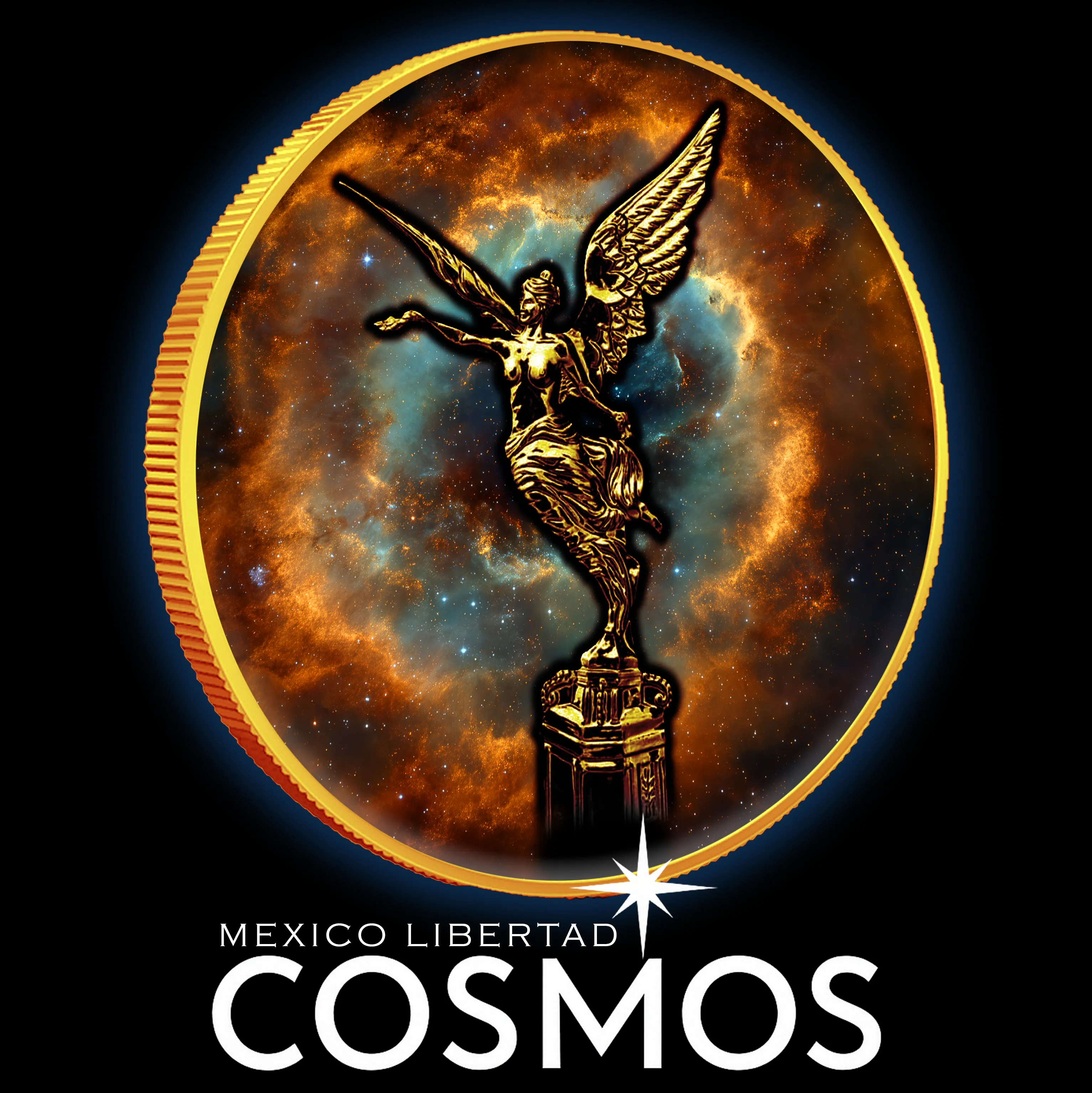 In Stock! Serial #2! 2024 Mexico Libertad Cosmos Edition 1oz .999 Silver Colorized Coin