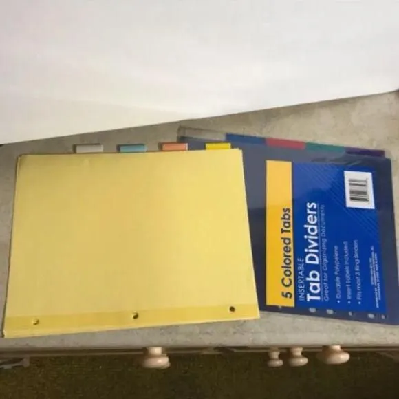 Product image for Yellow and Blue Tab Dividers