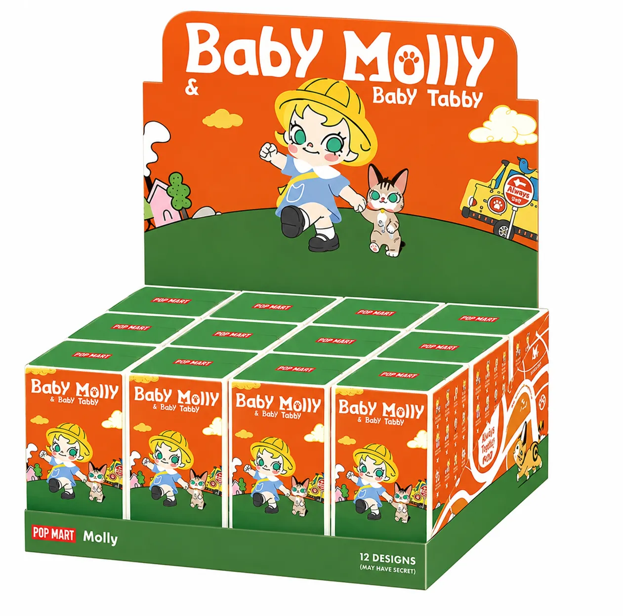 Pop Mart Baby Molly & Baby Tabby Series Figures Blind Box