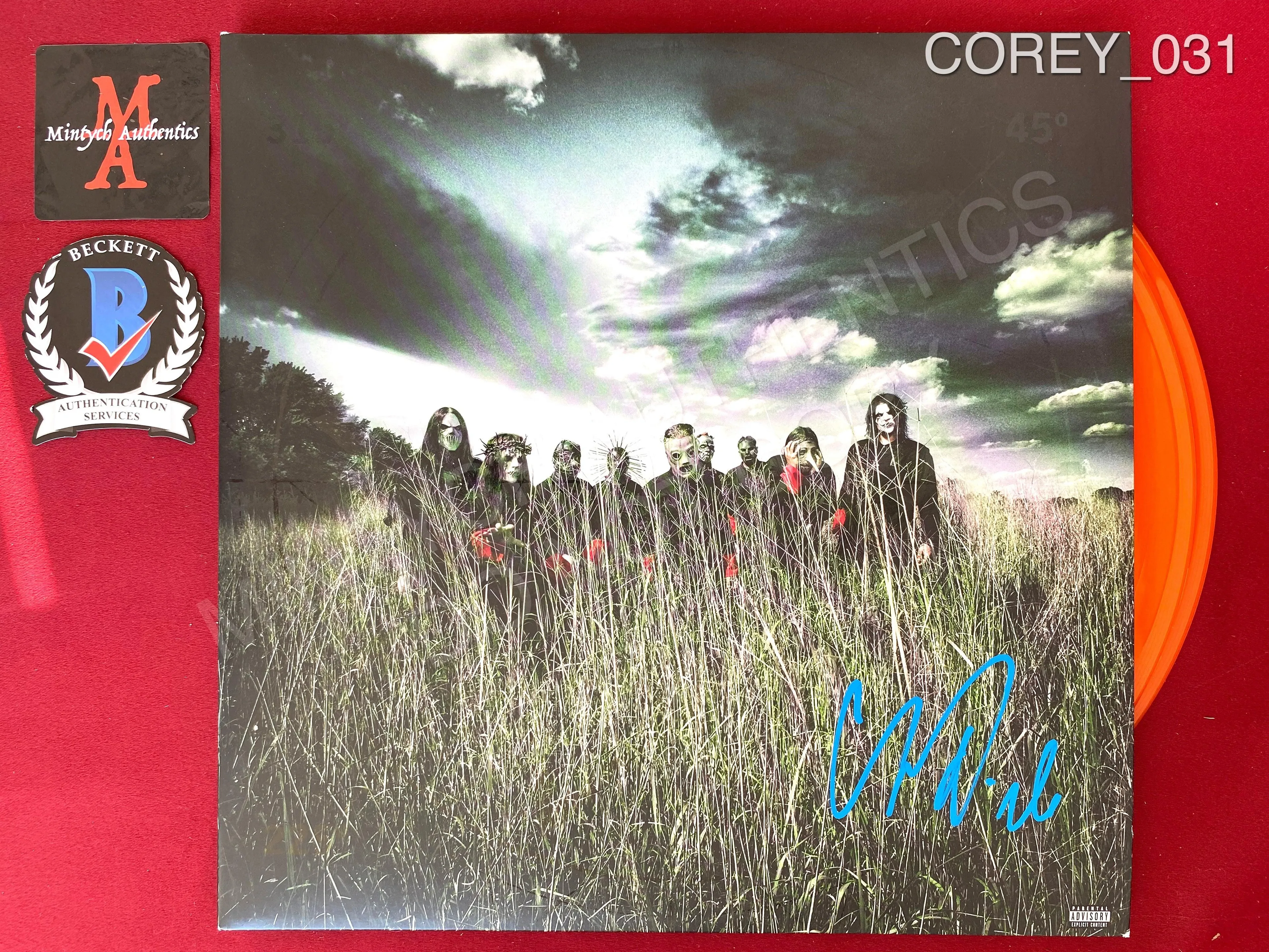 COREY_031 - Slipknot "All Hope Is Gone" Vinyl Autographed By Corey Taylor