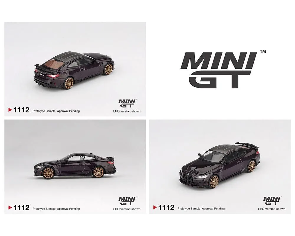 Mini GT 1112 BMW M4 M-Performance (G82) – Daytona Violet Diecast Model Car