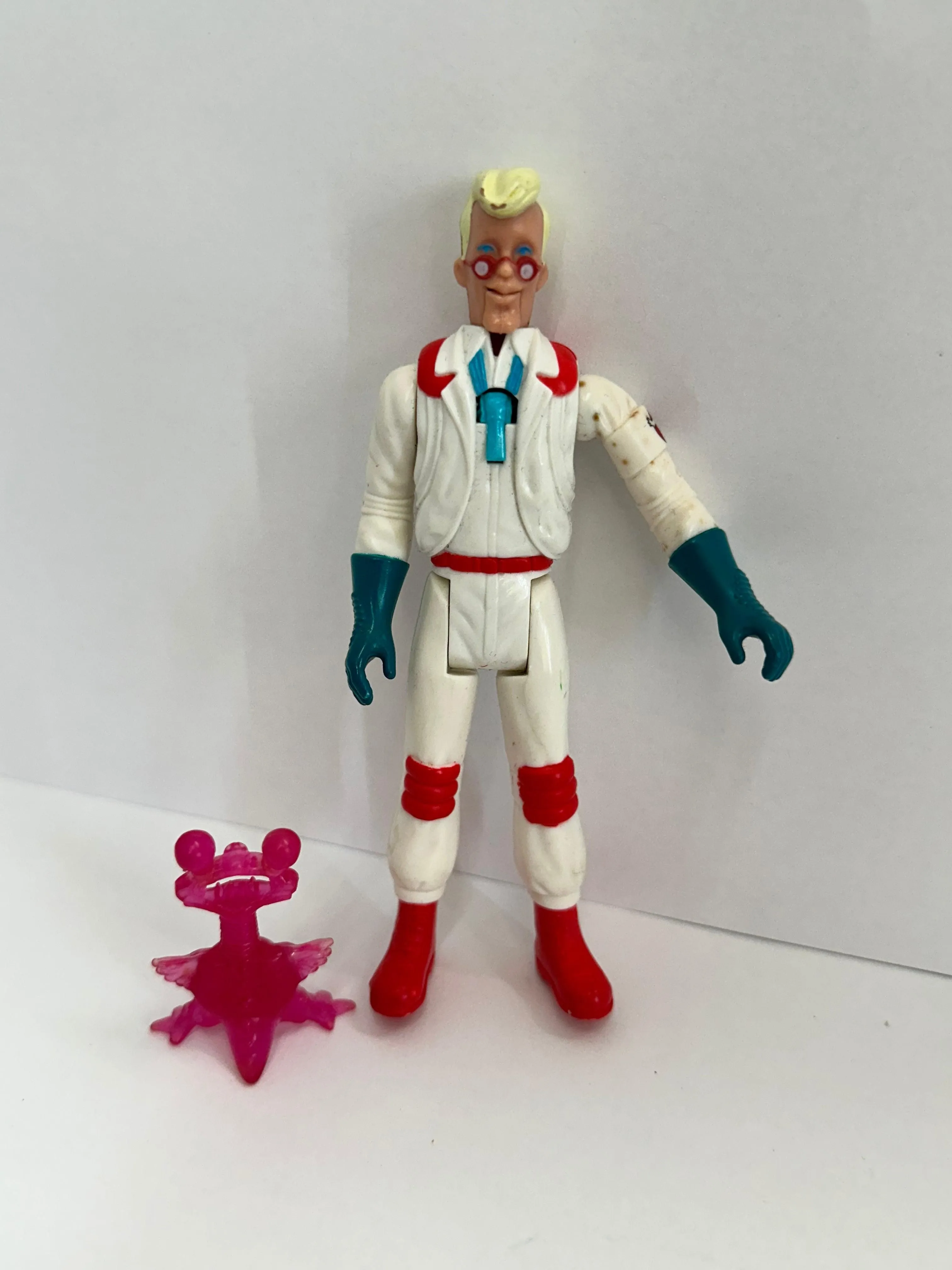 1986 Egon Spengler Fright Features Vintage Ghostbusters Kenner Figure Loose