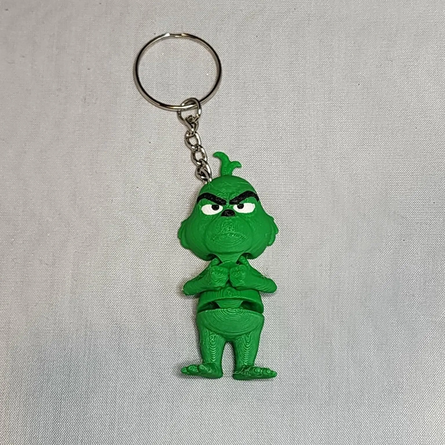 3D Printed Flexi Grinch Keychain