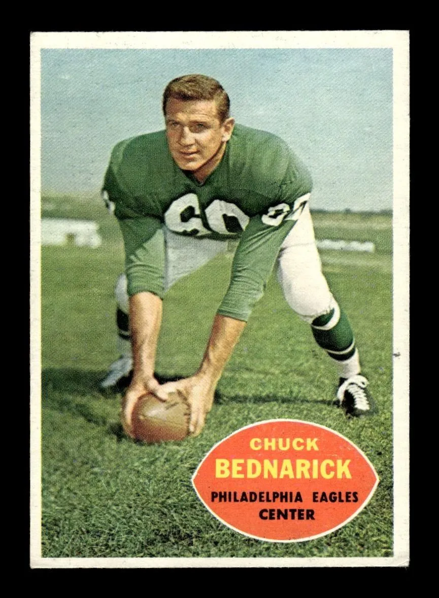 1960 Topps #87 Chuck Bednarik Philadelphia Eagles EX 10013126
