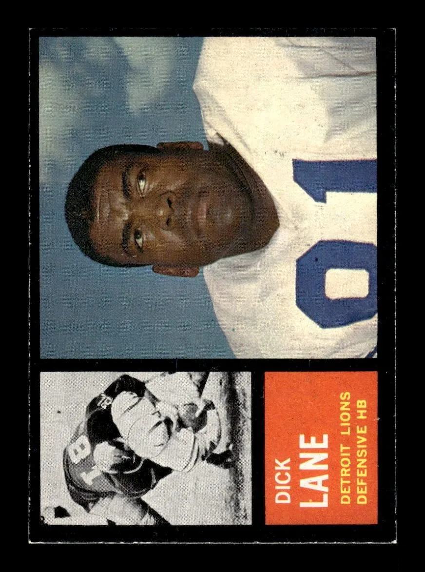 1962 Topps #60 Dick Lane Detroit Lions EXMT 10013130