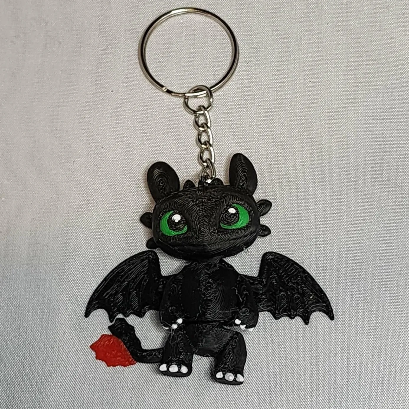 3D Printed Flexi Toothless Keychain
