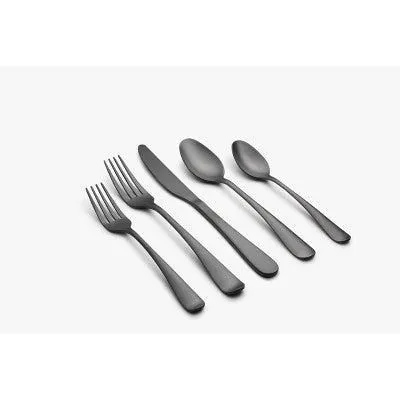 New without box - 20pc Rhiannon Black Satin Flatware Set - Cambridge Silversmiths