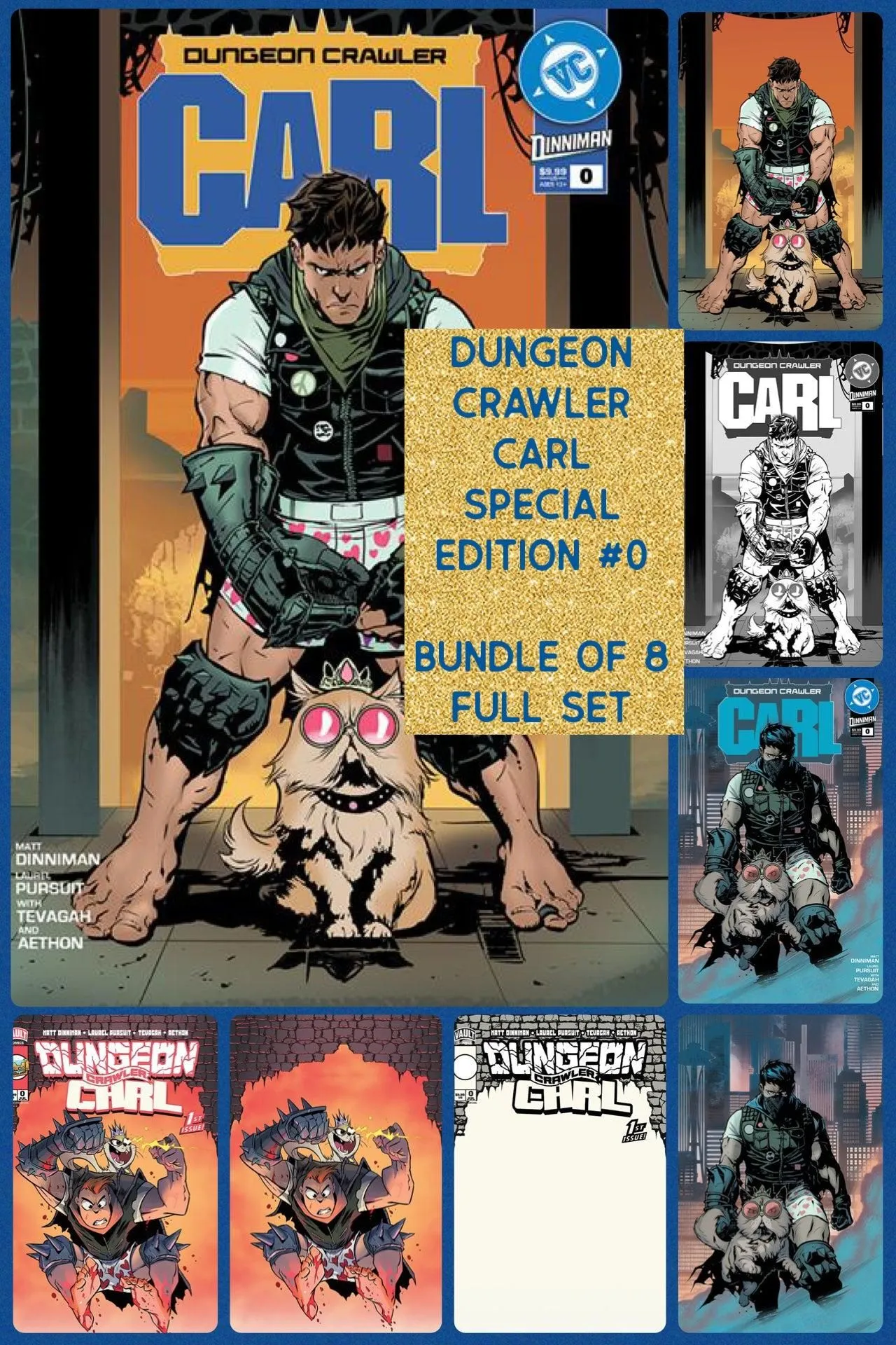 DUNGEON CRAWLER CARL SPECIAL EDITION #0 BUNDLE OF 8 FULL SET (Limit 1 Per Customer) (rel:07/15)