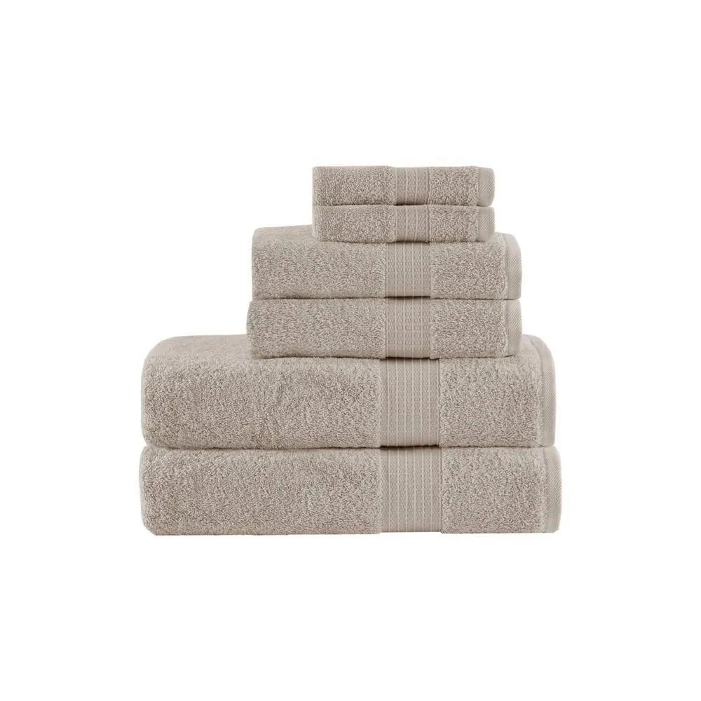 New without box - 6pc Organic Cotton Bath Towel Set Tan