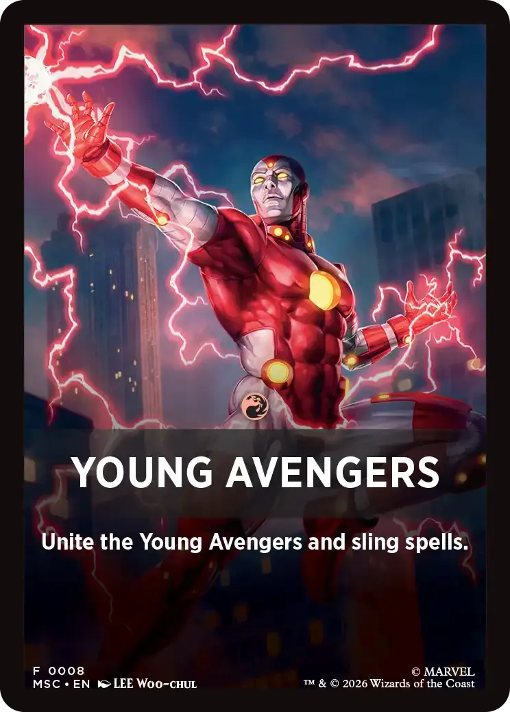 Young Avengers - Marvel Super Heroes 20 card deck