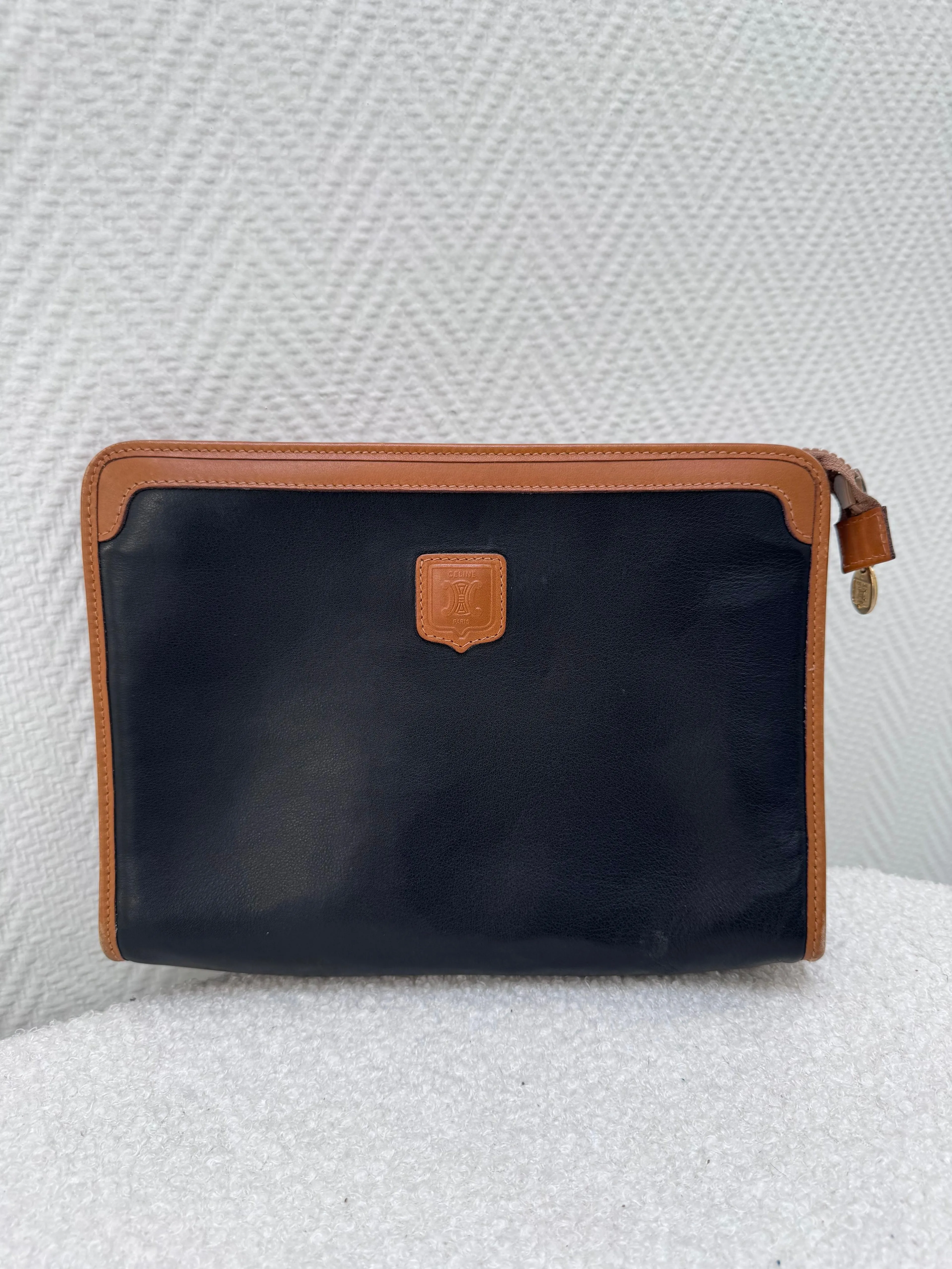 Celine black vintage pouch