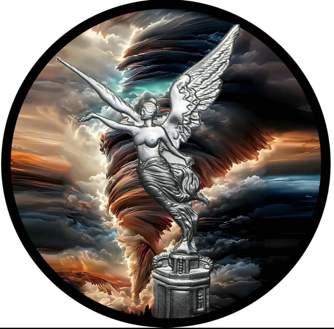 In Stock! 2024 Mexico Libertad Twister Vortex 1 oz Colorized Silver Art Coin (100 Mintage)
