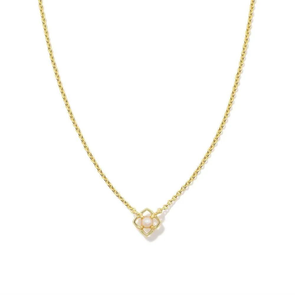 New - Size: 19 in - Kendra Scott Lydia Pendant Necklace - Gold/Pearl