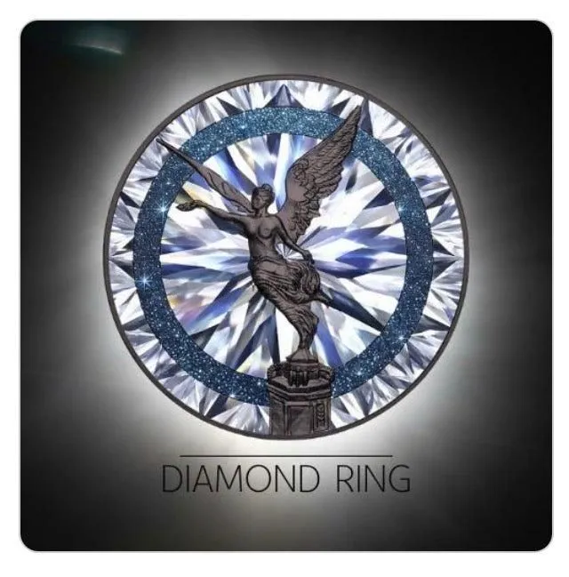 In Stock! 2024 Mexico Libertad Diamond Ring Edition 1 oz Silver Coin