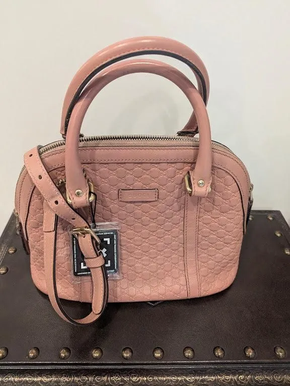 Gucci Microguccissima Mini Dome Soft Pink Crossbody