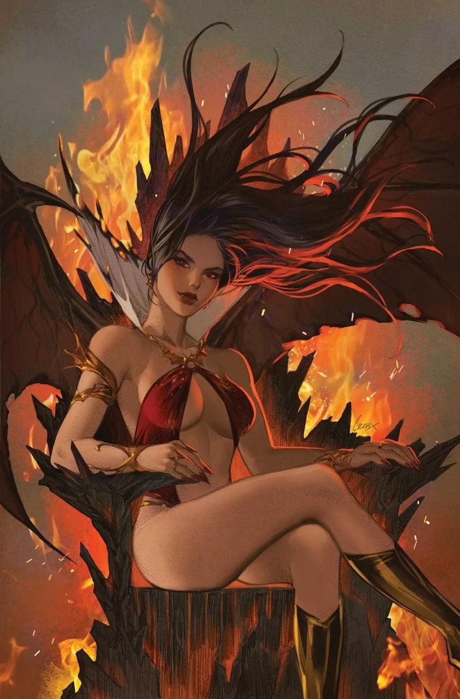 VAMPIRELLA ARMAGGEDON #12 - LESLEY 'LEIRIX' LI  COVER H 1:15 VIRGIN VARIANT