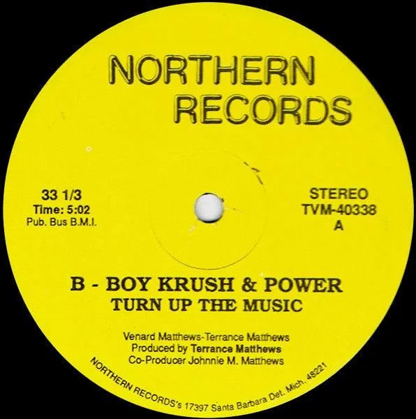B-Boy Krush & Power - Turn Up The Music / Gossip Box (12")