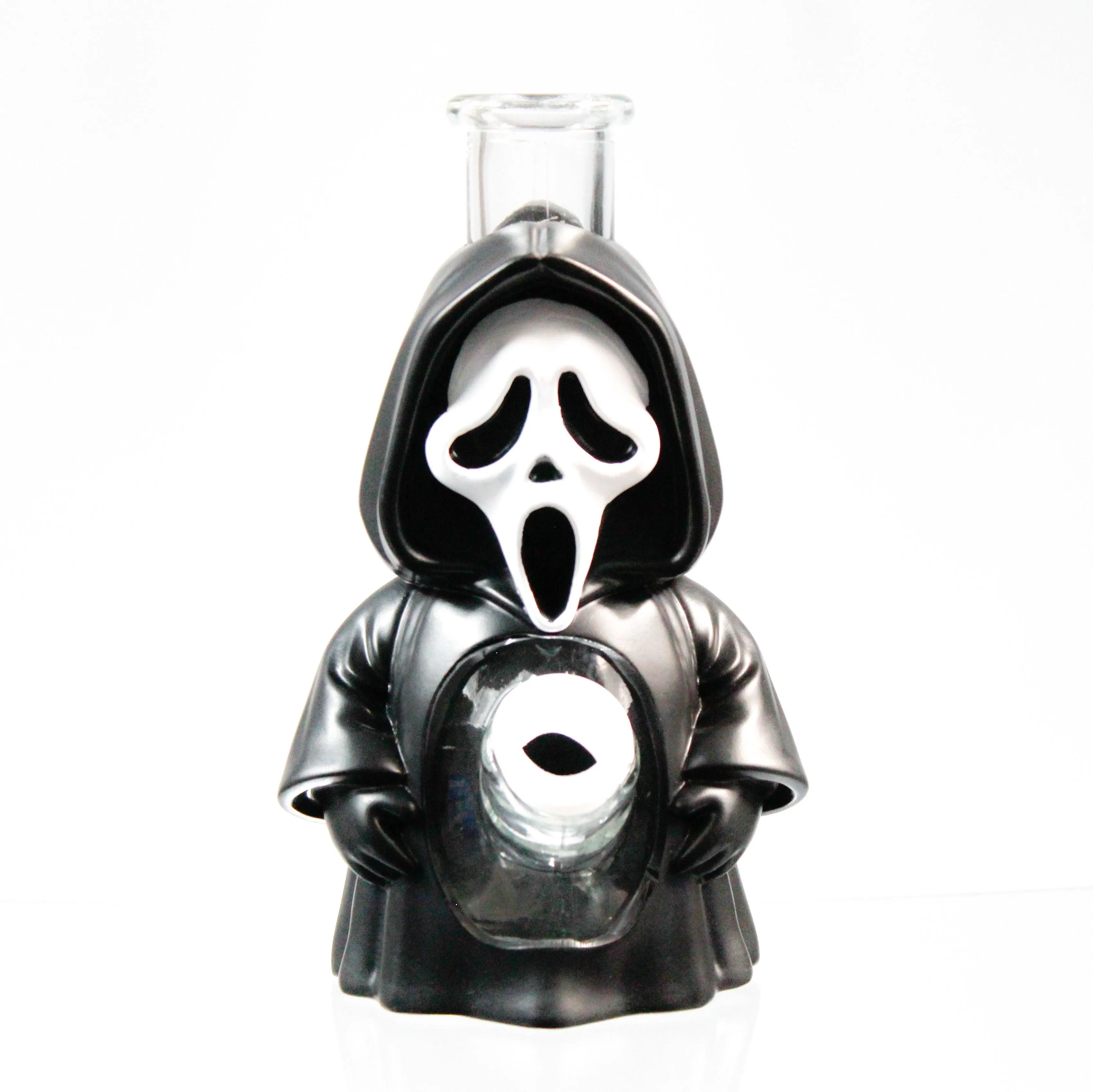 Ghost Face Glass & Vinyl Water Pipe