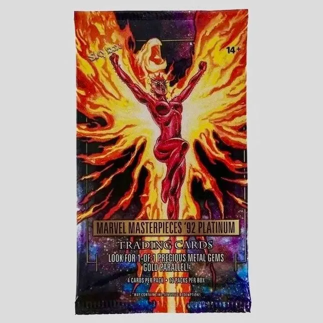 2023 Upper Deck '92 Marvel Masterpieces Platinum Trading Cards Hobby Pack x1