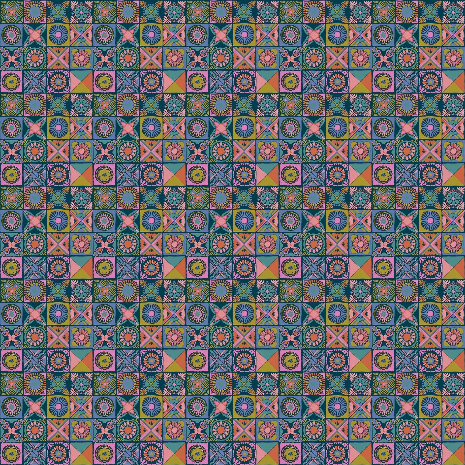 Northcott | Rhapsody | Cottage Kitchen | Navy | Anna Maria Textiles