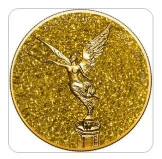 In Stock! 2024 Mexico Libertad Precious Gemstones Citrine Edition 1 oz Silver Coin (04/08)