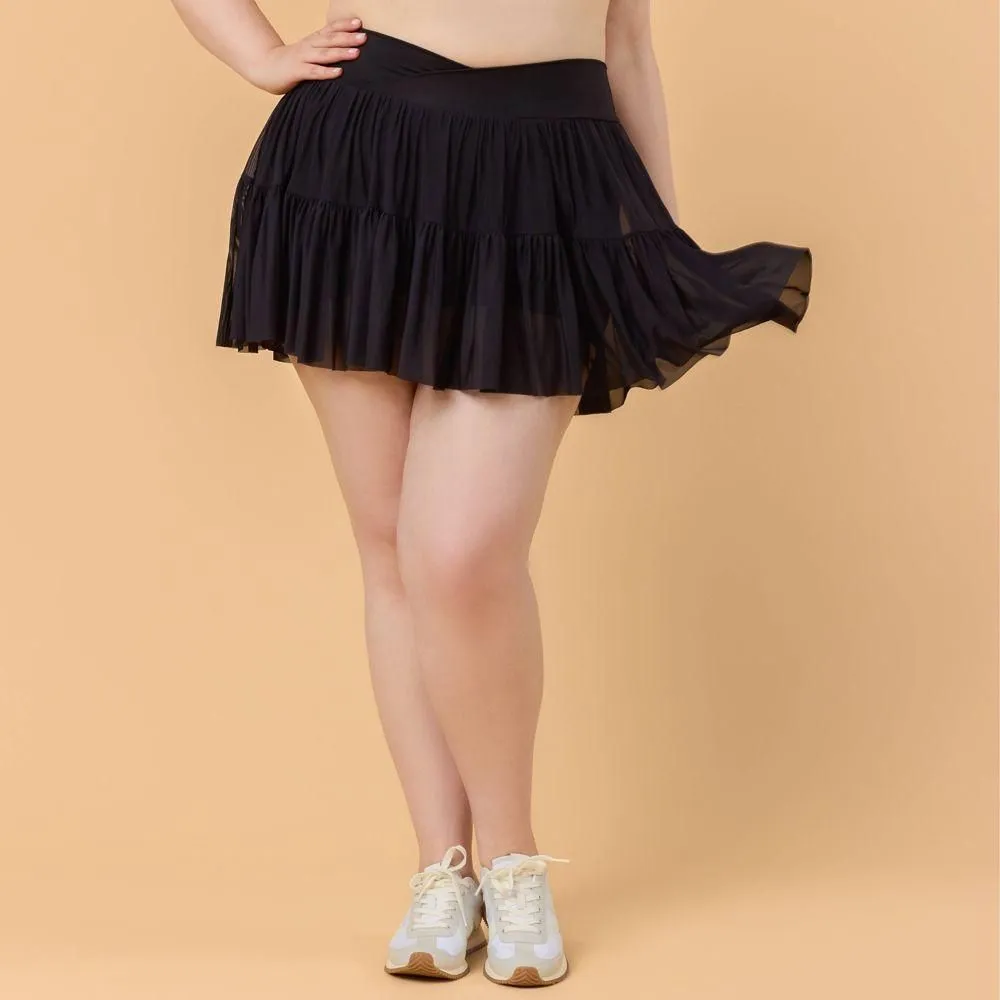 New without Tags - Blogilates Women's Mommy & Me Ballerina Skort - Black 1X