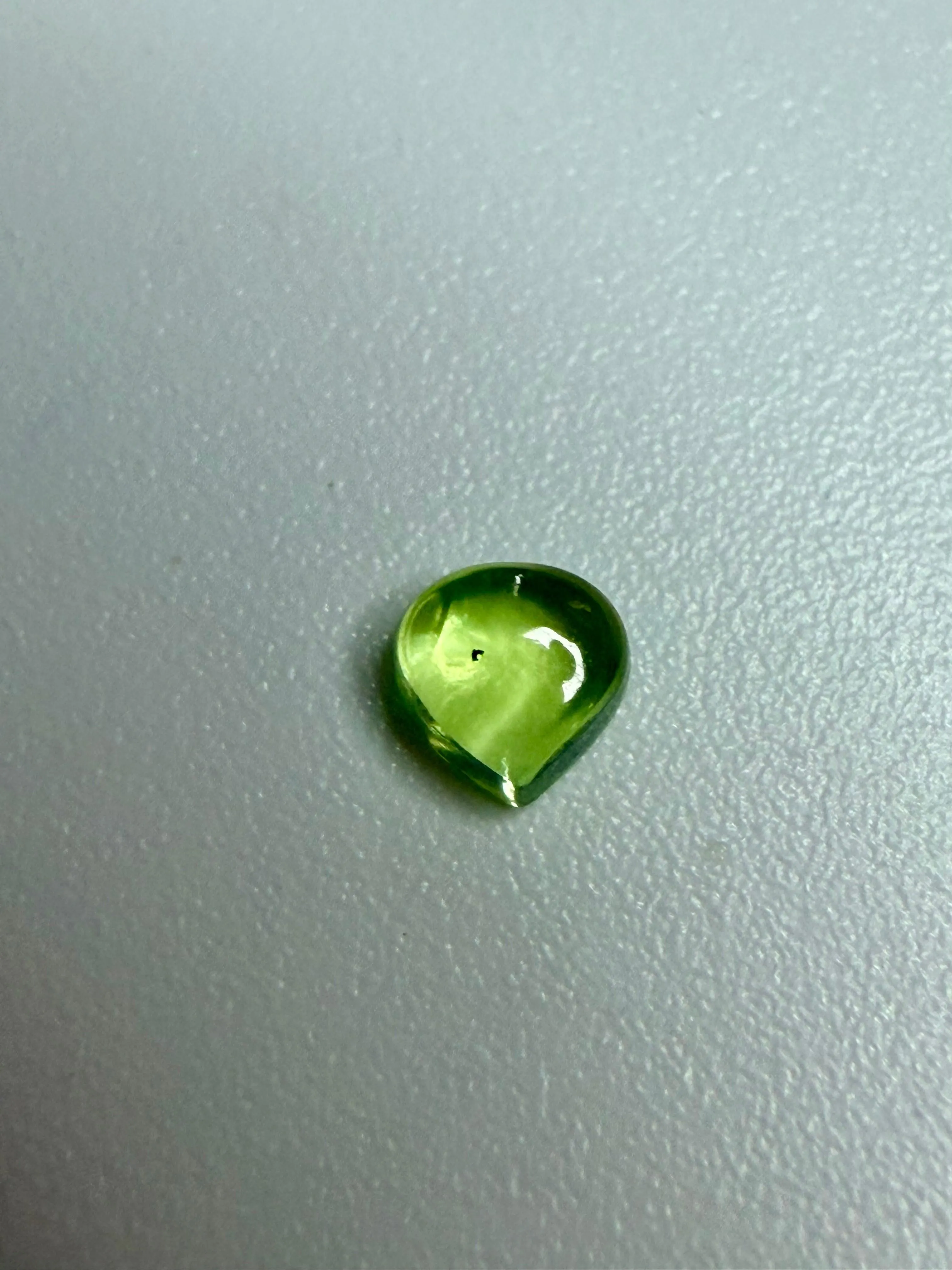 Natural Peridot | Heart Cabochon | 4mm x 4mm | Loose Gemstone