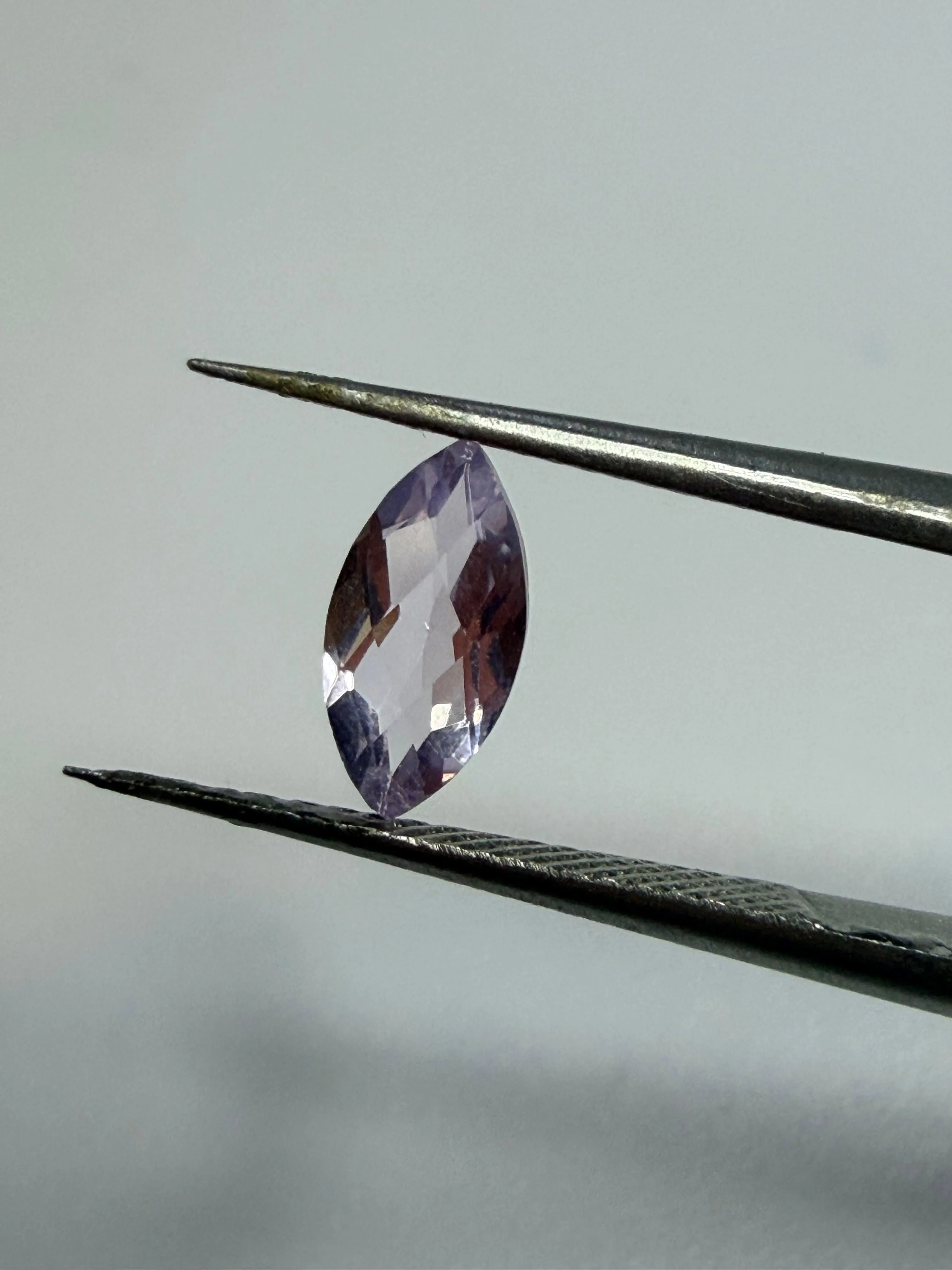 Natural Pale Lilac Amethyst | Marquise Checkerboard Cut | 8mm x 4mm |