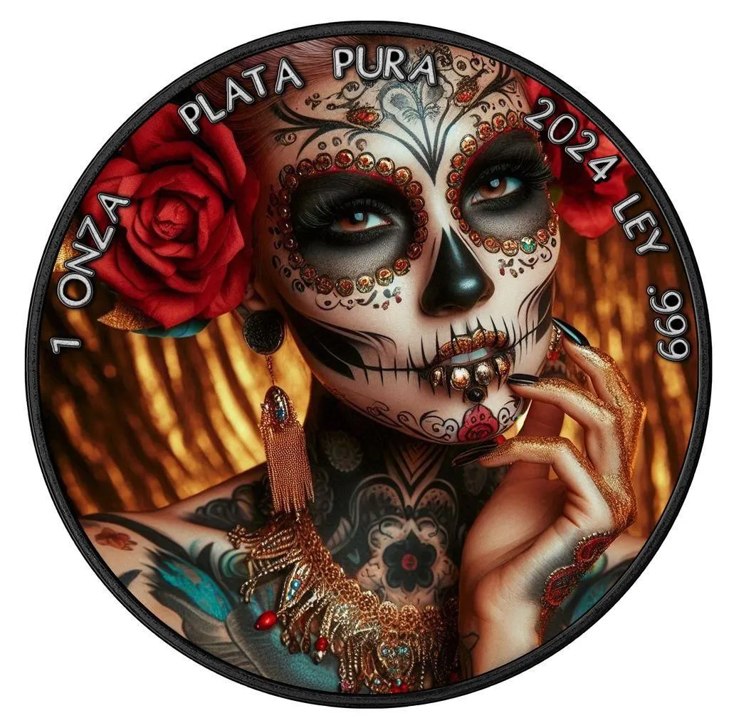 In Stock! 2024 Mexico Libertad La Calavera Edition 1 oz Silver Coin