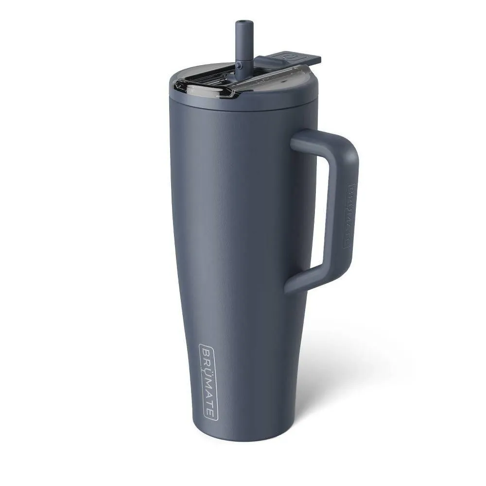 New without box - Size: 40 fl oz - BruMate 40fl oz Stainless Steel Era Flip Straw Tumbler - Nightfall Blue