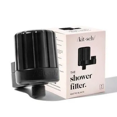 New without box - Kitsch Mass Purifying Water Shower Filter Easy-Twist Installation Black
