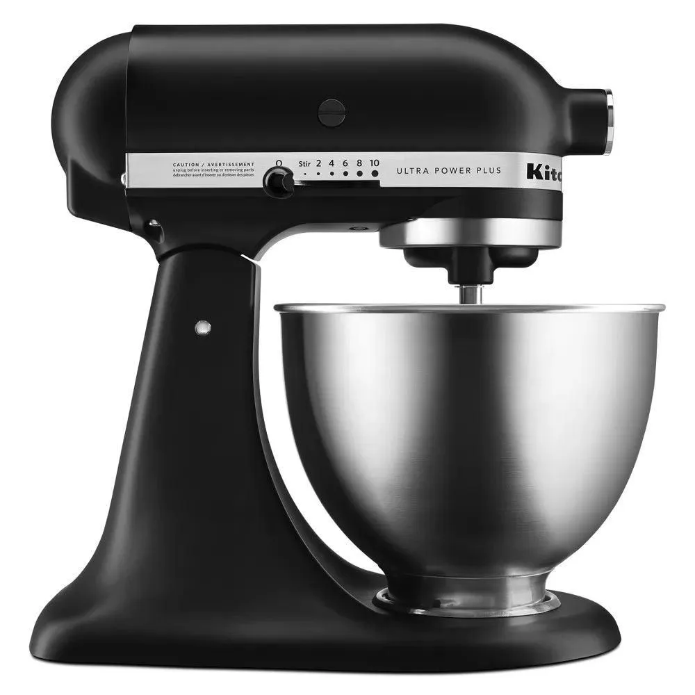 New without box - KitchenAid 4.5QT Tilt-Head Stand Mixer Black Ultra Power Plus 4.5qt KSM96 10