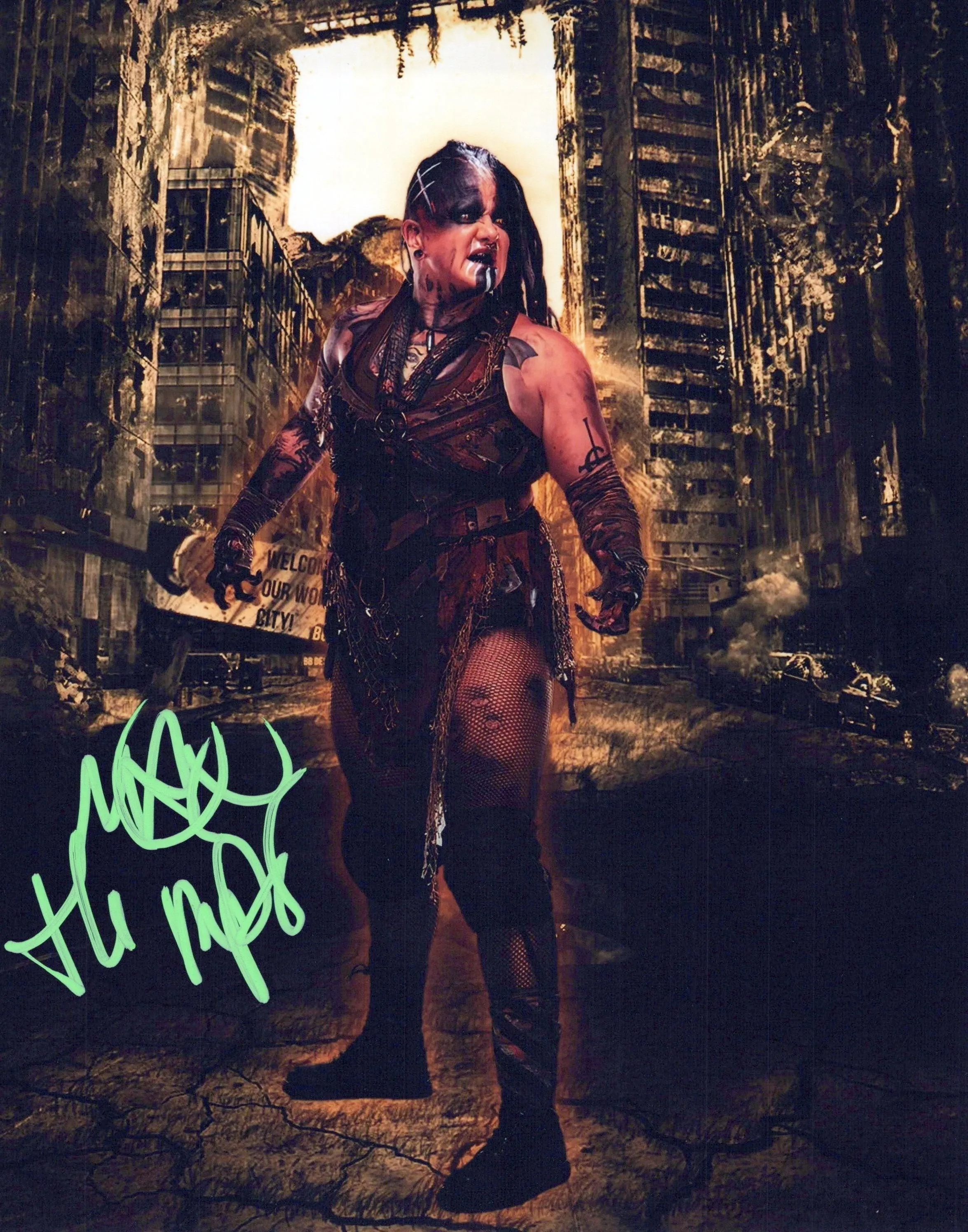 Max The Impaler (8x10 photo) signed auto autographed NWA IWA ROH