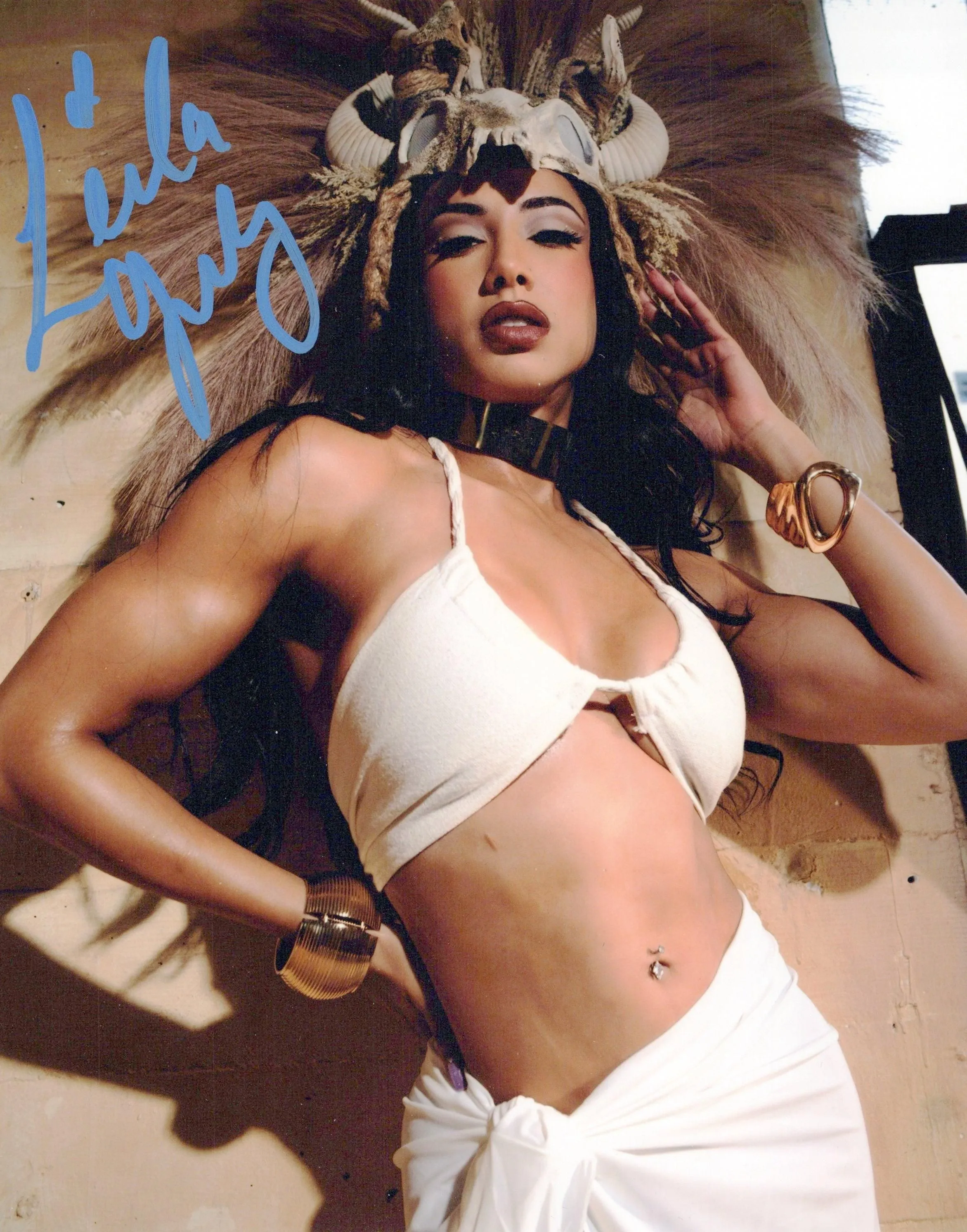 Leila Grey 8x10  AEW Autographed signed photo! Sexy Hot