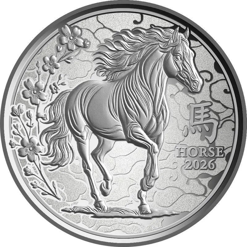 In Stock! 2026 Cameroon Lunar Horse Proof 1/10 oz Silver Coin (03/27)