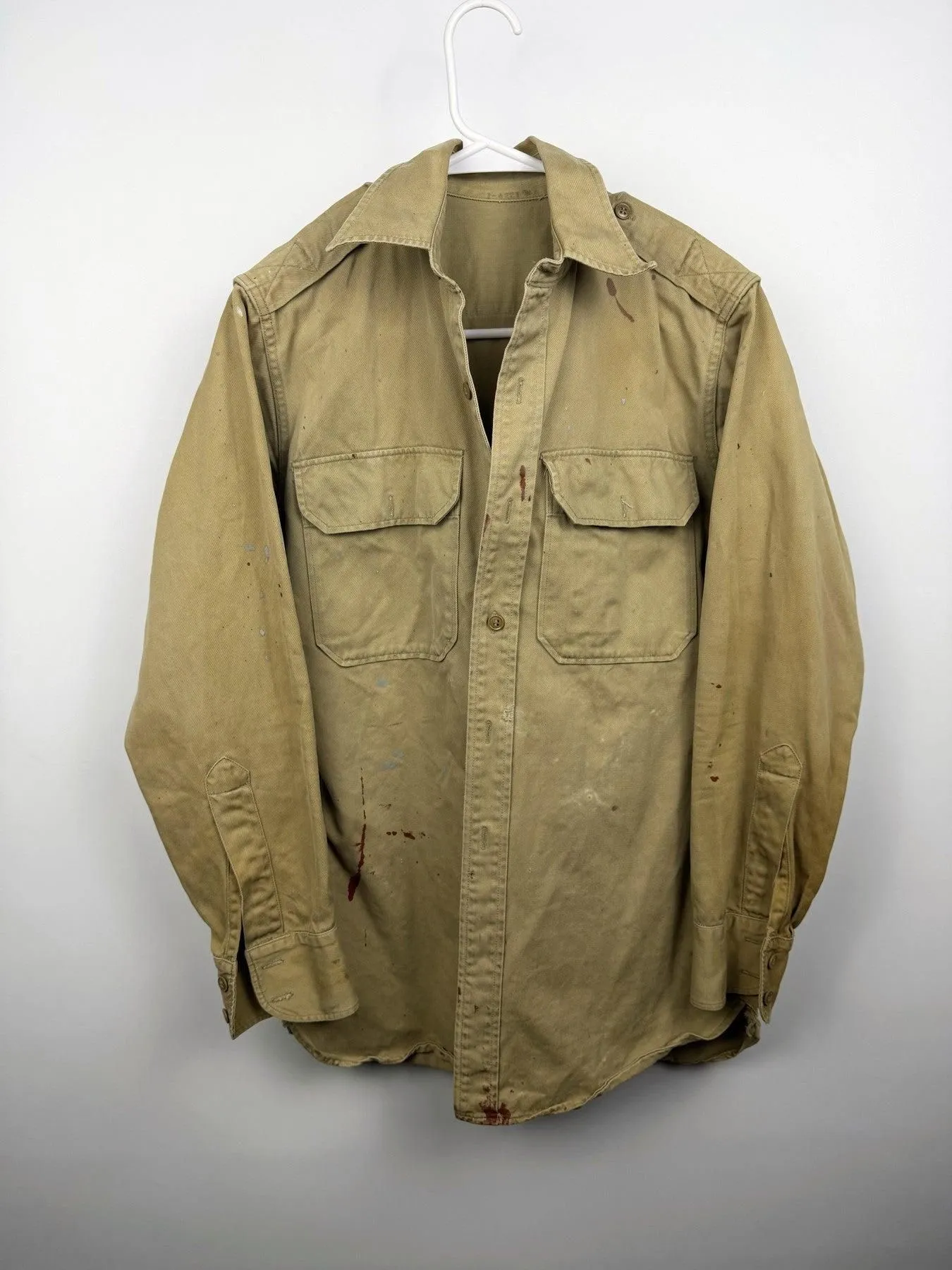 1949 Military Khaki Work Shirt (S/M)
