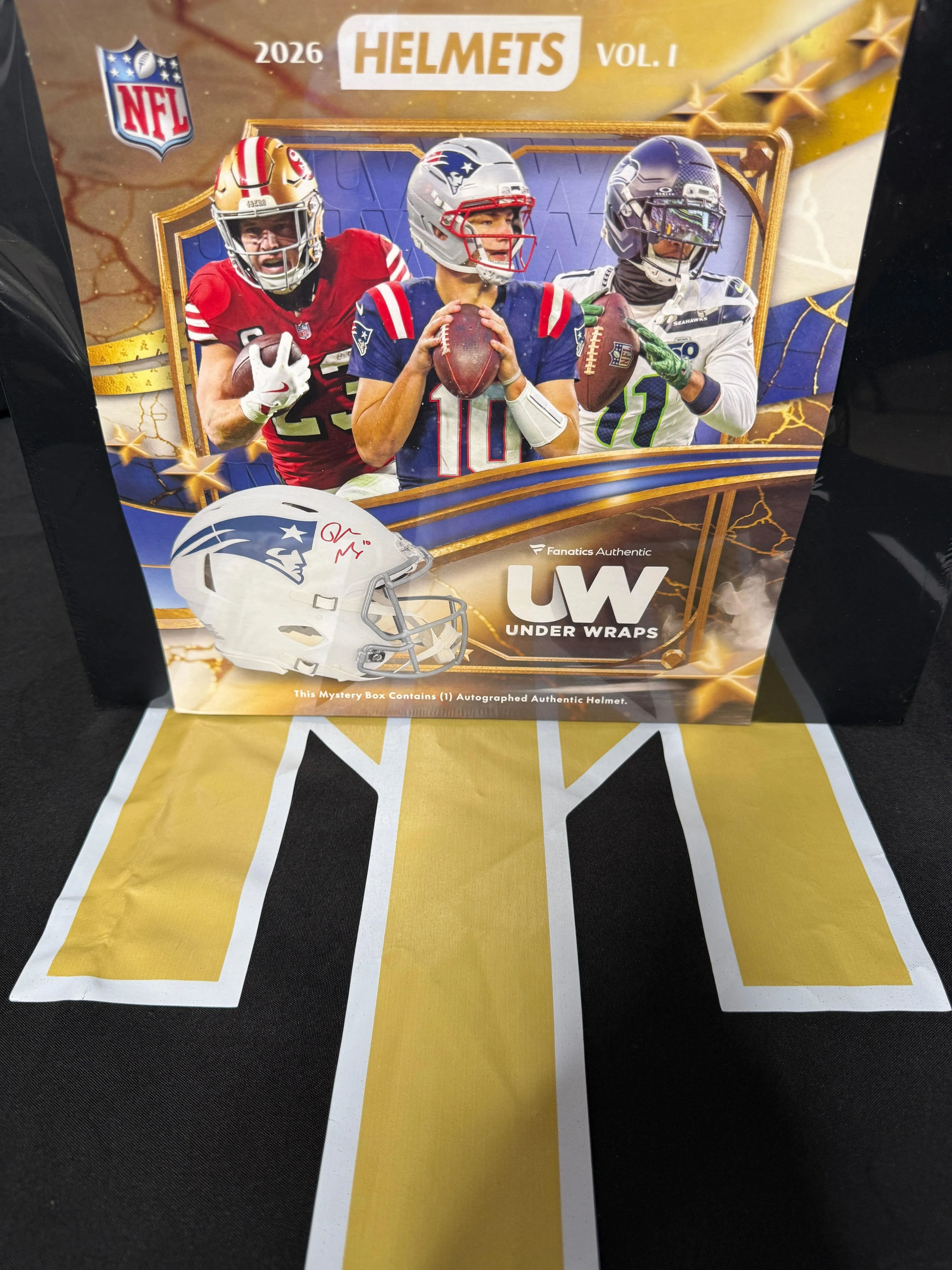 2026 Under Wraps Autographed NFL Authentic Helmets Vol I Single Mystery Box
