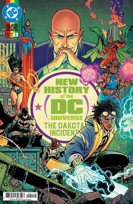 NEW HISTORY OF THE DC UNIVERSE THE DAKOTA INCIDENT #1 (ONE SHOT) Second Printing Coevr A Diego Olortegui